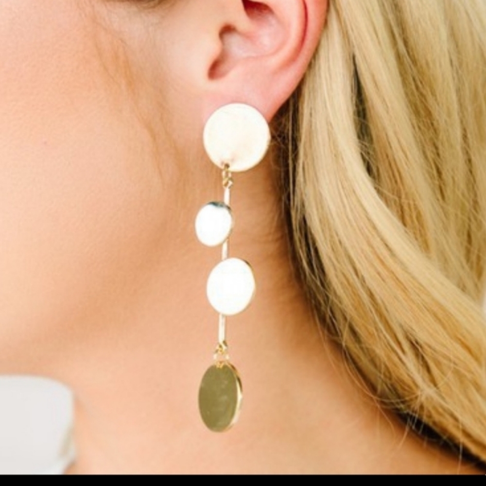 2 for $18 + 15% off Dotsy Tiered Disc Drop Earrings